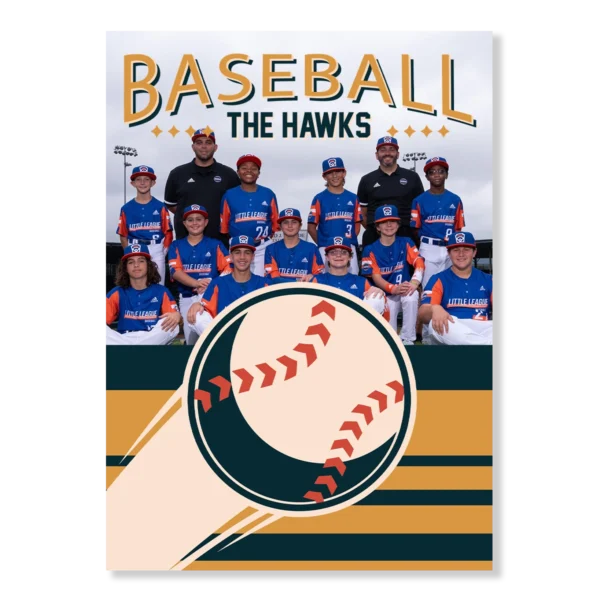 Baseball Card Template 9 - Retro