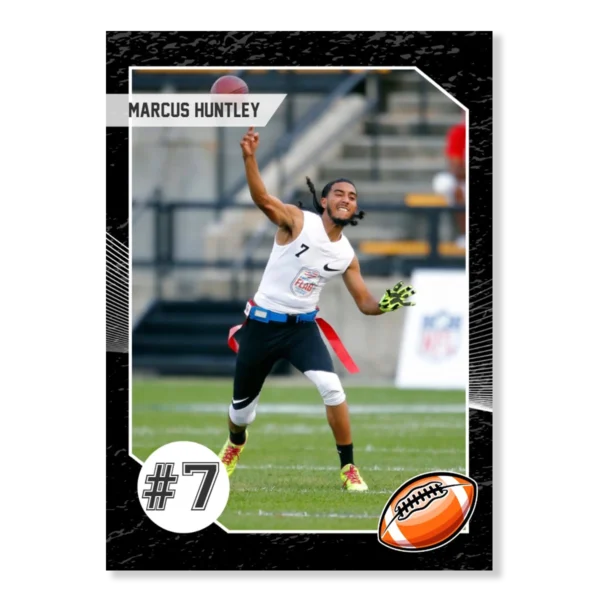 Football Card Template 3 - Black