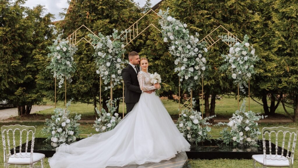 bride and groom wedding